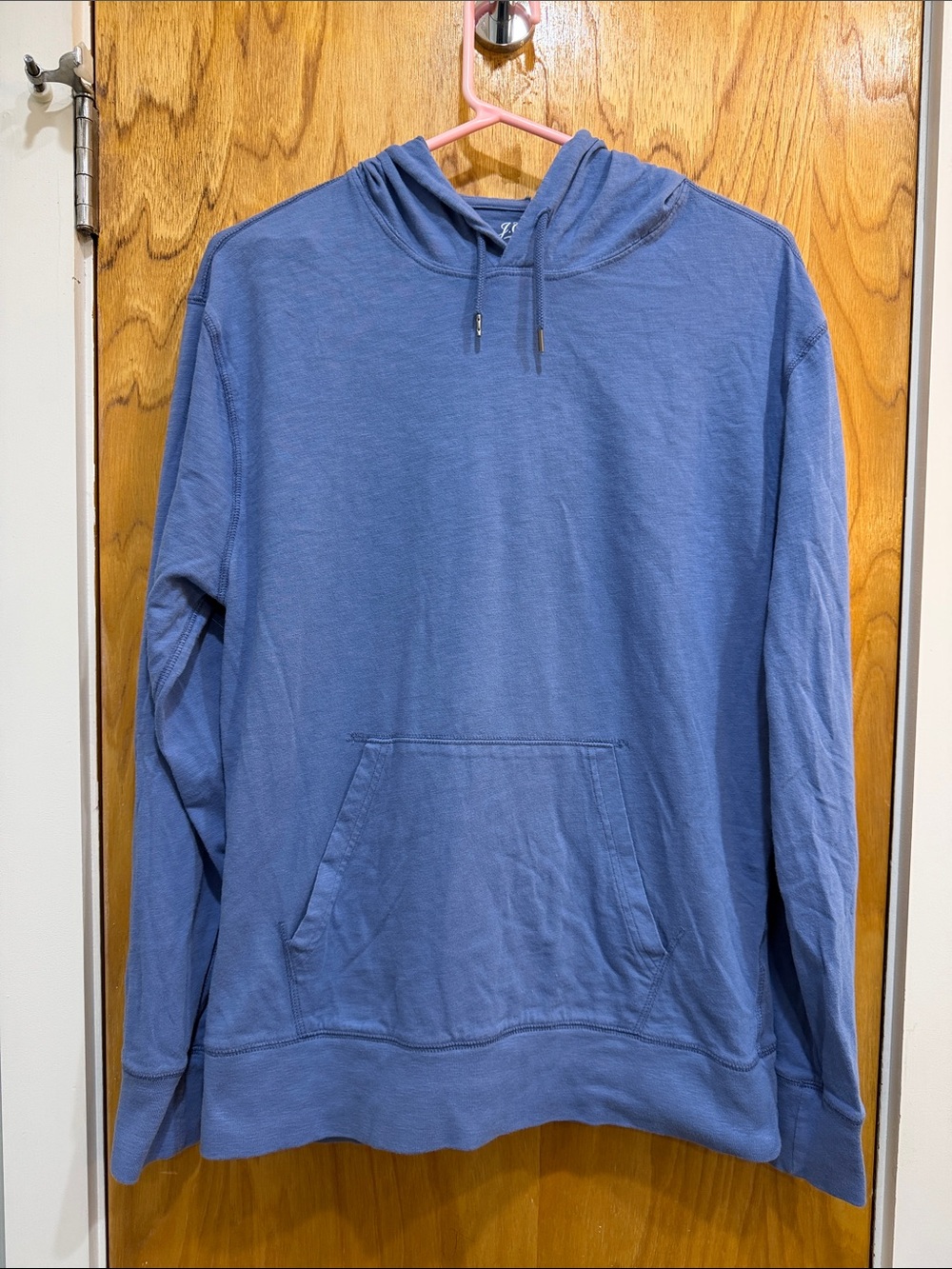 J.Crew Garment Dyed Blue Pullover Hoodie Men’s Small